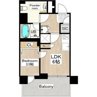 PHOENIX北堀江【6階】の間取り