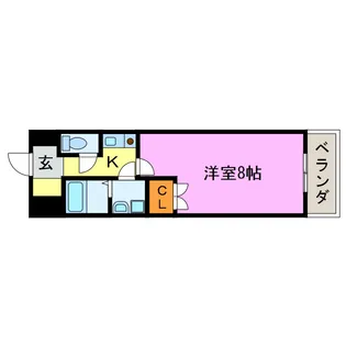 湖南コーポレーションII【2階】の間取り