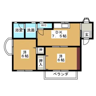 ドメーヌ【3階】の間取り