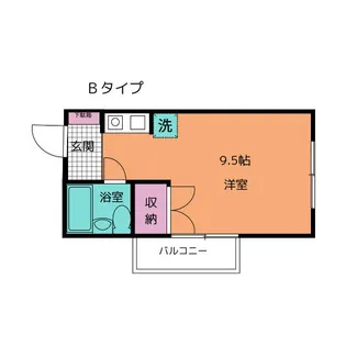 ベルジュ壱番館【2階】の間取り