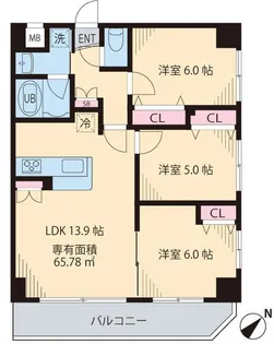 インペリアル パークII【3階】の間取り