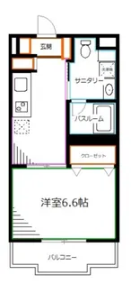 アザレアベニュー関根【1階】の間取り