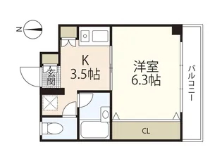 中福ビル【3階】の間取り