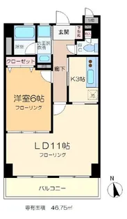 ランドスケイプアーバンストリート【2階】の間取り