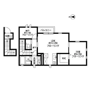 アムール江北【2階】の間取り