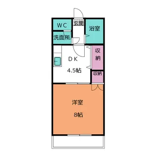 エルシャトー緑【1階】の間取り