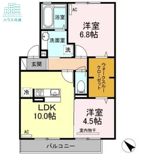 フランボワーズ【2階】の間取り