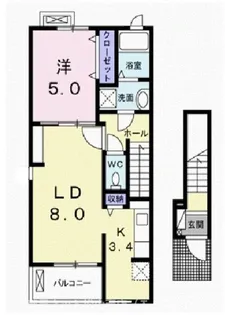 ドムス・メルヴェーユ【2階】の間取り