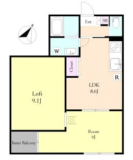 ロイヤルオーク【1階】の間取り