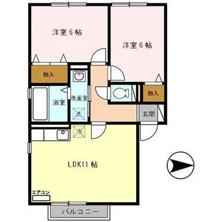 メゾン・ド・東通【2階】の間取り