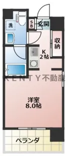 ミラコスタキタミ【7階】の間取り