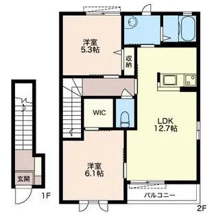 ソレイユ【2階】の間取り