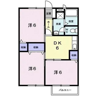 ラフィーネD【2階】の間取り