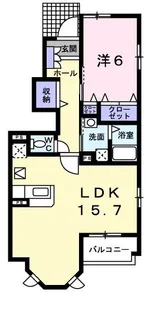 エアリーガーデンS(サウス)【1階】の間取り