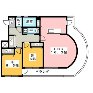 Bonheur衣丘【3階】の間取り