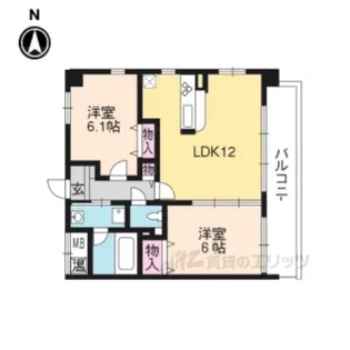 ベリエ茶五【3階】の間取り