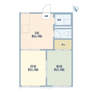 フォーミル三笠【2階】の間取り