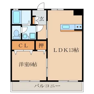 エスポアール樹【4階】の間取り