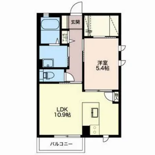 シュクレ経堂【2階】の間取り