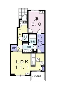 リオグランデS II【1階】の間取り