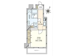 クローバー六本木【4階】の間取り