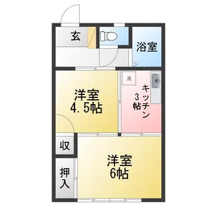 千草荘【1階】の間取り