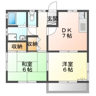 ジュネス横尾B【2階】の間取り