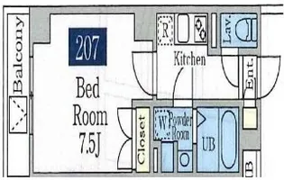 SUmiマンション【2階】の間取り