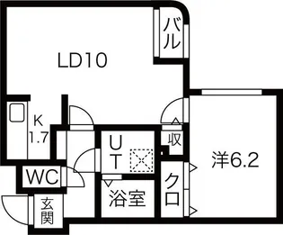 平岸スクエア21【3階】の間取り