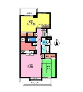 中村北パーク・ホームズ【3階】の間取り