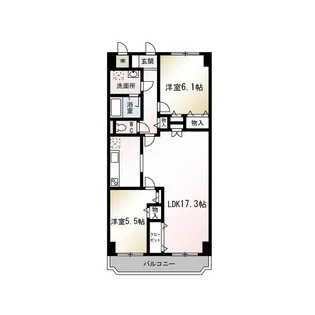 サン・ライズNOVA【3階】の間取り