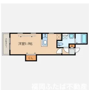 ルミウス中洲【2階】の間取り