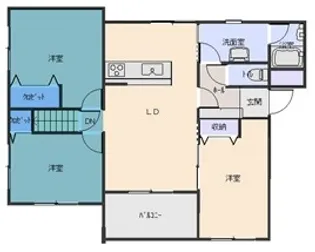 サザンスクエアII【1階】の間取り