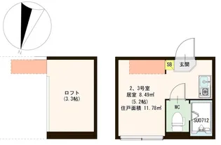 リッシュ小岩【1階】の間取り