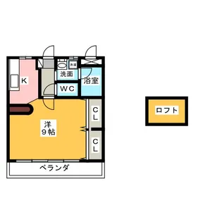 ミラシオン古渡【1階】の間取り