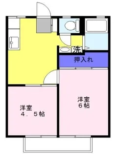 スカーレットシード【1階】の間取り