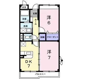 リベルテ【3階】の間取り