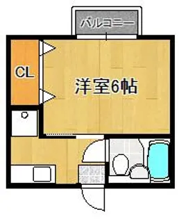 コスモハイツ【2階】の間取り