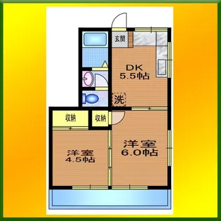スイートハイツ【2階】の間取り