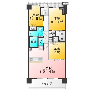 BrilliaCity石神井台【7階】の間取り
