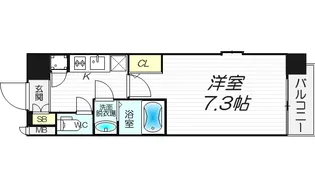 レジュールアッシュ福島CUEZ【3階】の間取り