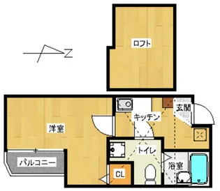 コンフォートベネフィス別府7【2階】の間取り