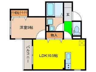 ソレイユ・園【1階】の間取り