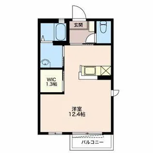 ヴァンフルール B【2階】の間取り