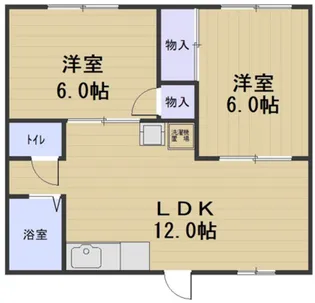 メゾン河合【1階】の間取り