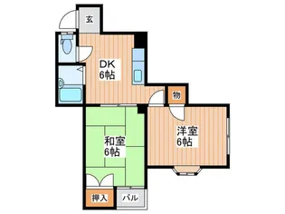 プチシャトー大和田【3階】の間取り