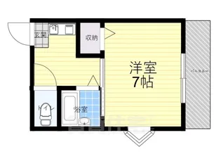 グランディール服部【2階】の間取り