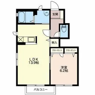 シンフォニー西軽井沢 B【1階】の間取り