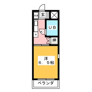 ホワイトヴィラ【6階】の間取り