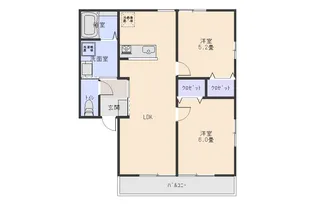 フォンターナ【2階】の間取り